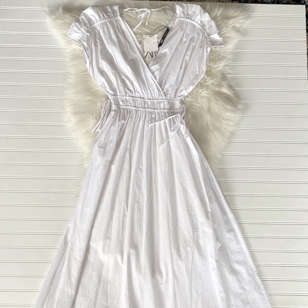 Cotton dolman sleeve Y2K 90’s Poplin Dress - Picture 4 of 14